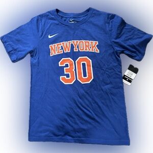 Nike Royal Blue New York Graphic Tee with Orange Number